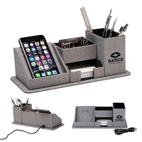 Amridge Wireless Charging Desk Organizer... from ASI 67866 Logomark/Valumark