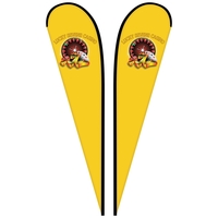 12' Double Sided Custom Portable Teardrop Banners