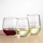 Ossington Stemless Wine - 12oz/16.75oz/17oz - Deep Etch