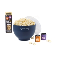 What's Pop'N Gourmet Popcorn Gift Set with snack bowl and two... from ASI...