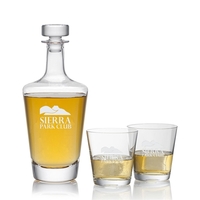 Exquisite Lead-Free Crystalline Decanter and On-the-Rocks set.... from ASI...