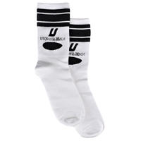 Bamboo Crew Socks with Knitted logo - Mid Calf