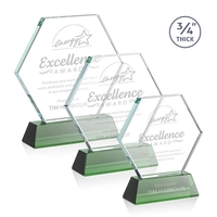 The Pickering Starfire Crystal Award features a brilliant 0.75” thick...