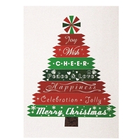 Premium Designer Tree 5" x 7" Holiday Greeting Card
