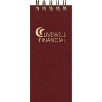 3" x 7" Luxury Reporter Pad with foil imprint, 100 sheets... from ASI 91340...