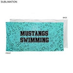 Swim Towel in Velour Cotton Blend, 30x60, Sublimated