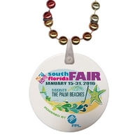 Rainbow Mardi Gras Beads with Imprint Direct on Disk