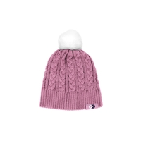 Pantone matched cable knit beanie with fur Pom Pom, with ability... from ASI...