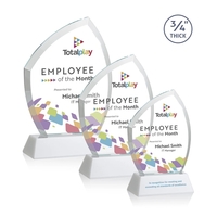 Daltry VividPrint™ Award on Newhaven Base - White