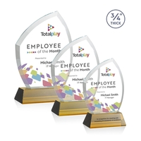 Daltry VividPrint™ Award on Newhaven Base - Amber