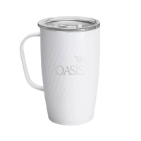 18 oz. travel mug with dimpled golf ball design.... from ASI 61005 Hirsch...