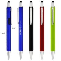4-in-1 carpenter stylus pen with a level and 4" ruler for... from ASI 61125...