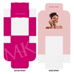 Flat Custom White Corrugate Gift Box