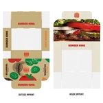 14" x 10" x 4" Flat Custom White Corrugate Gift Box