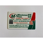 3.375" x 2.125" Aluminum business membership card