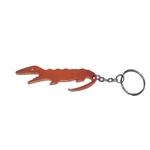 Alligator bottle opener keychain