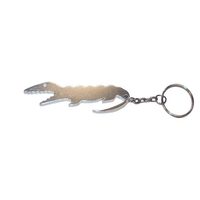 Alligator shape bottle opener with key chain, silver.... from ASI 74585 Nu...