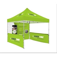 2pcs Double-sided Half Walls Tent & Support Poles