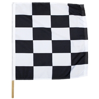 30" x 30'' End of Race Polyester Motorcycle Racing Flag