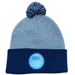 Sportsman SP15 Pom Beanie Cap with USA Made Sublimated Patch