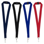 1" Blank Lanyard with Breakaway Safety Release Attachment -