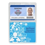 Vertical Economy 2-Pocket Event Badge Holders, 3.75" x 1.88"