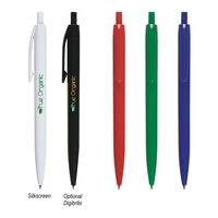 Glossy solid color plunger action pen... from ASI 61125 Hit Promotional...
