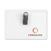 These premium grade business-card-size vinyl badge holders feature a rotating...