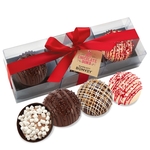 3 Pack Mega Hot Choc Bomb w/ Hang Tag - Milk/Dark/Peppermint