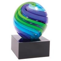 5" engraved glass sphere award.... from ASI 92531 Unique Custom Products / UCP