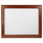 Cherry Finish Slide-In Frame Plaque w/ 11" x 8.5" Window