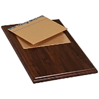 9" x 12" cherry wood finish plaques with a printed plate.... from ASI 92531...