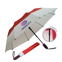 All fiberglass folding umbrella with double rib construction, auto open,...
