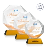 Bradford VividPrint™ Award on Newhaven Base - Amber