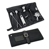 15" x 7 1/2" waxed canvas bag for bartending tools with... from ASI 76730...