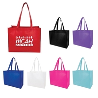 Matte laminated tote strong lasting tote with 26" long handles.... from ASI...