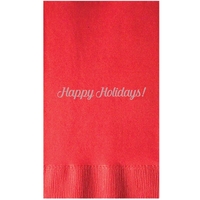Deep tone colored 2-ply dinner napkin with 1/8 fold. Coin edge... from ASI...