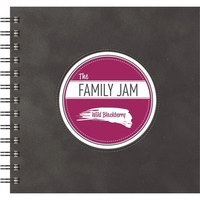 7" x 7" square notebook with die-cut window, full-color insert,100 sheets......