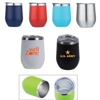 Double wall stainless steel vacuum insulated tumbler featuring an elegant...