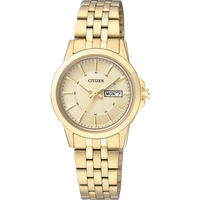 Citizen Ladies' Quartz Watch, Gold-Tone SS Case & Bracelet
