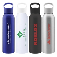 20 oz. aluminum water bottle with a screw-on, leak-resistant lid and... from...