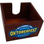 Square Wood Napkin Holder- Cherry