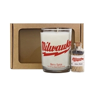 Gift set featuring an 8 oz. glass tumbler scented candle with... from ASI...