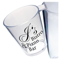 1.5 oz. Clear Plastic Hook Shot Glass, USA made of rugged... from ASI 61952...
