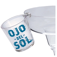 2 oz. Clear Plastic Hook Shot Glass