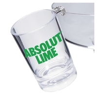 2 oz. Clear Plastic Hook Shooter Shot Glass