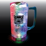 12 oz. Plastic 3 Light, Lighted Mug w/Handle