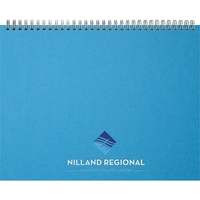 Horizontal monthly planner with foil or deboss imprint and 15 blank... from...