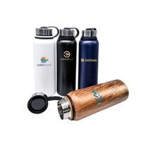 40 oz. stainless steel vacuum bottle with free 1 color silkscreen... from ASI...