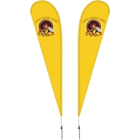 12' Double Sided Teardrop Banner w/ Premium Hardware & Spike. ACTUAL... from...